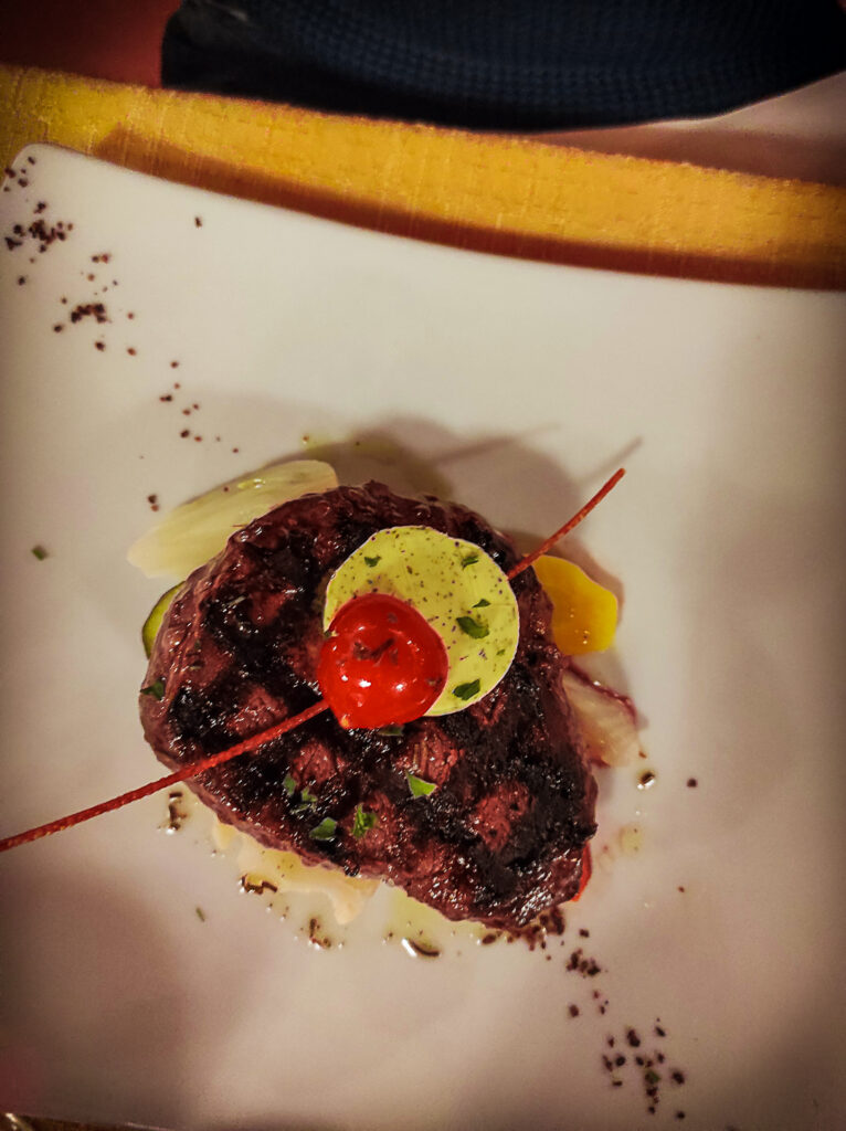 Entrecote di manzo del ristorante il Boccalino.
