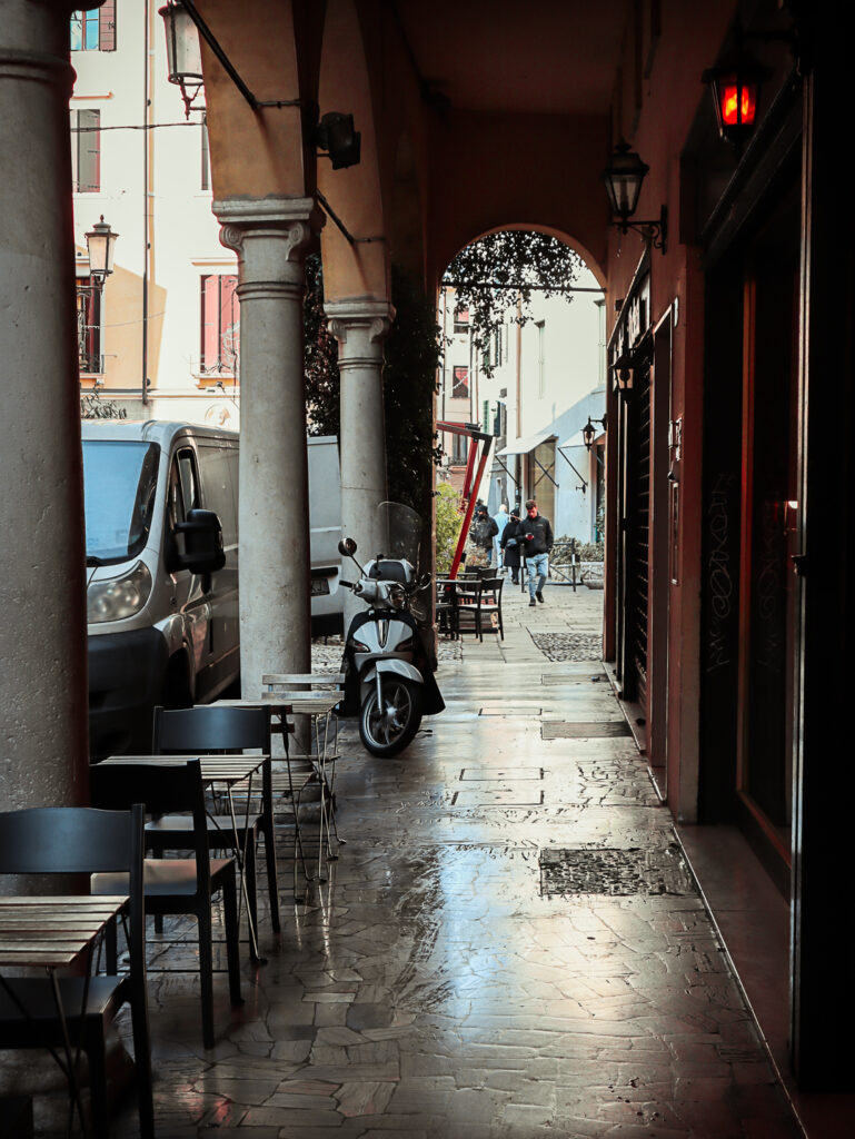 Vicolo del quartiere ebraico di Padova.